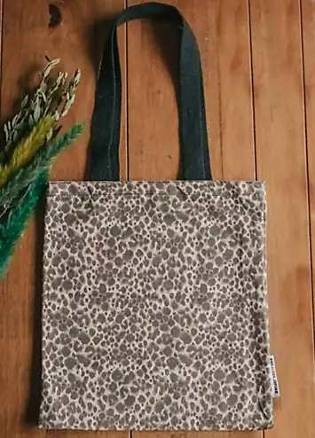 100% Cotton Canvas Leopard Print Tote Bag by Xander Kostroma | Look Again