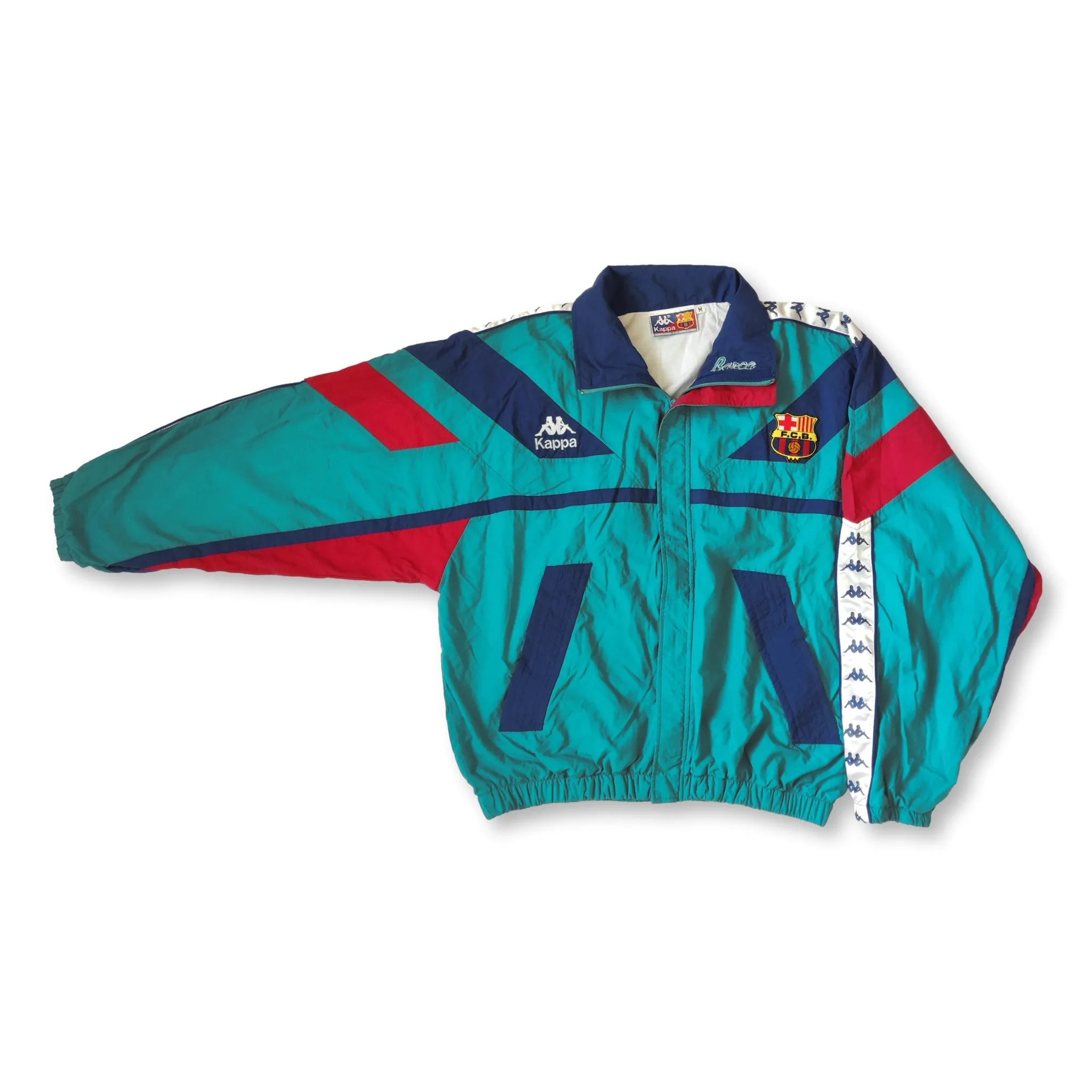 1992-95 green FC Barcelona Kappa track jacket