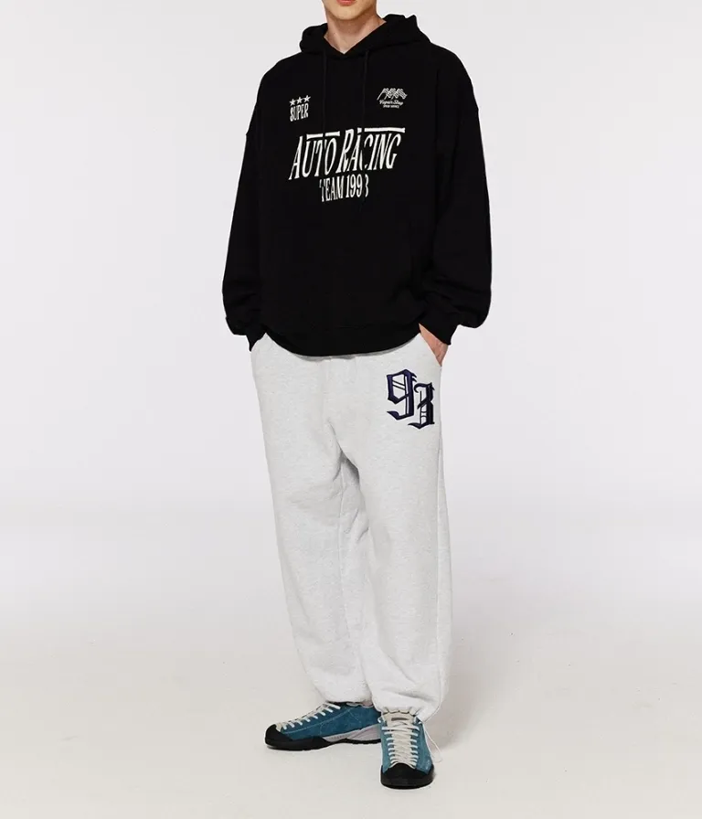 1993Studio | Street Style Hoodies with Long Sleeves and Plain Logo.