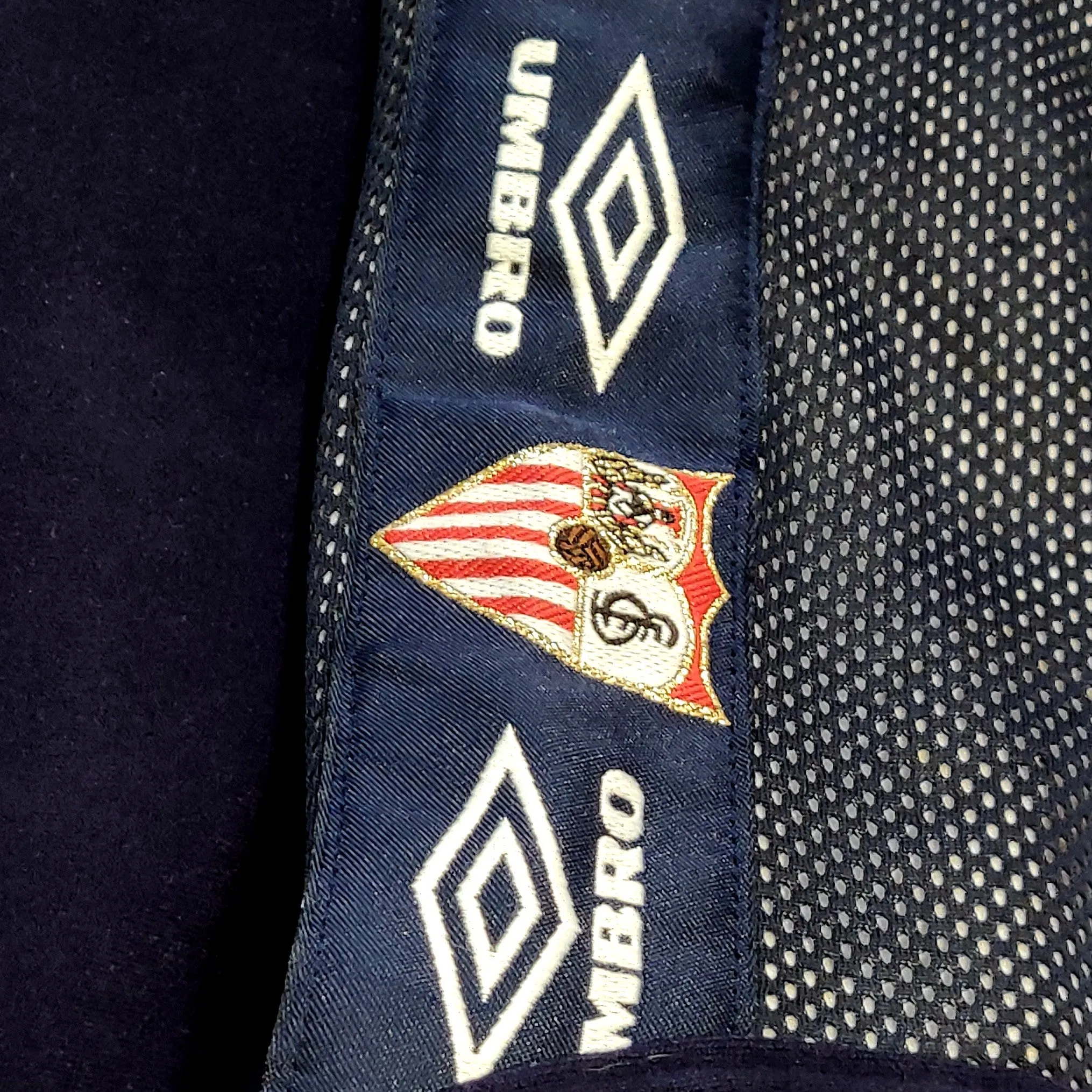 1995-96 navy FC Sevilla Umbro track jacket