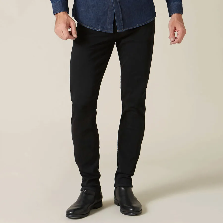 7 For All Mankind Black Luxe Jeans - Slimmy Tapered