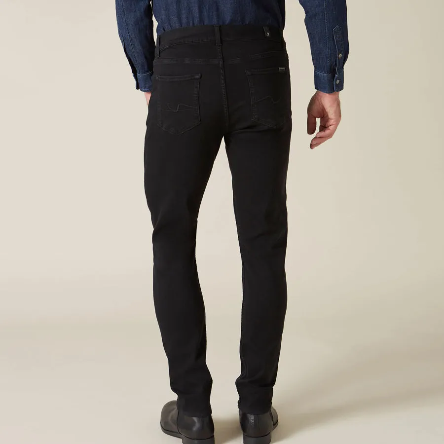 7 For All Mankind Black Luxe Jeans - Slimmy Tapered