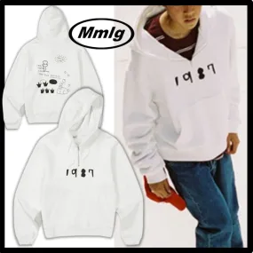 87MM Unisex Street Style Logo Hoodies & Sweatshirts