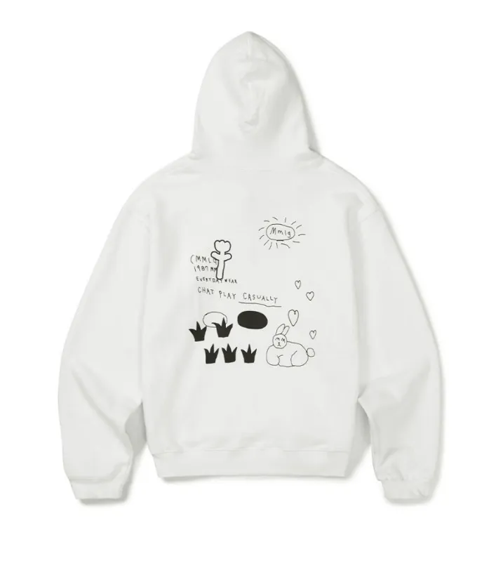 87MM Unisex Street Style Logo Hoodies & Sweatshirts