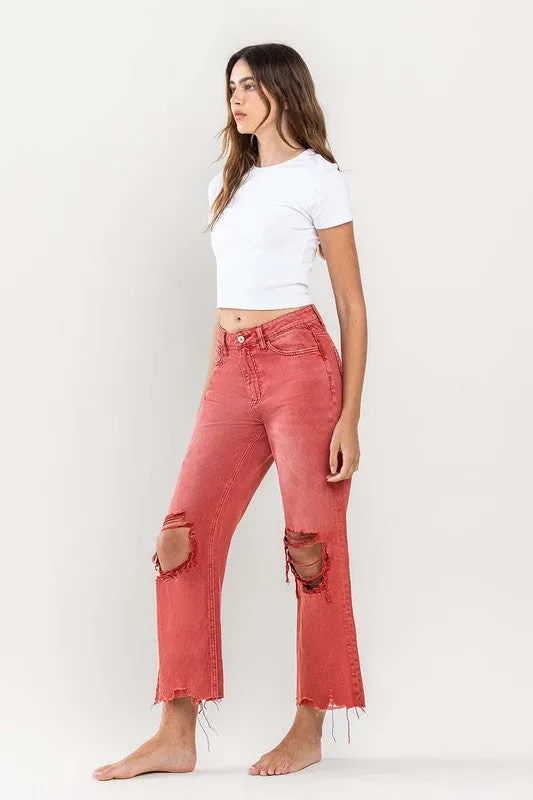 90s Crop Flare Jeans - Vintage Style