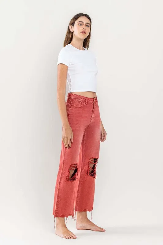 90s Crop Flare Jeans - Vintage Style