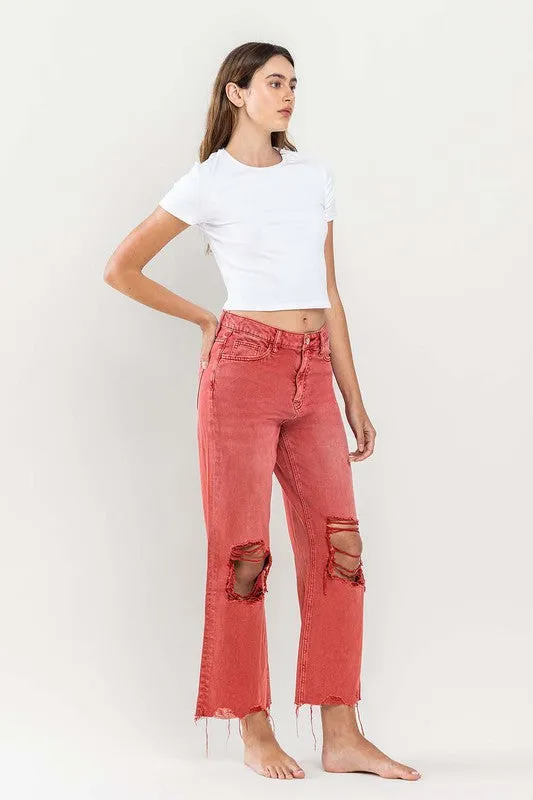 90s Crop Flare Jeans - Vintage Style