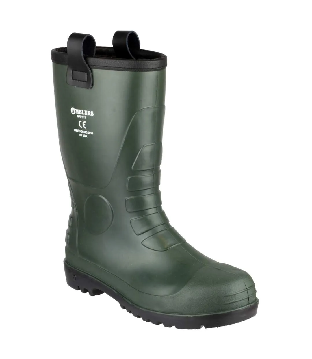 97 pvc rigger safety wellingtons / mens boots green Footsure