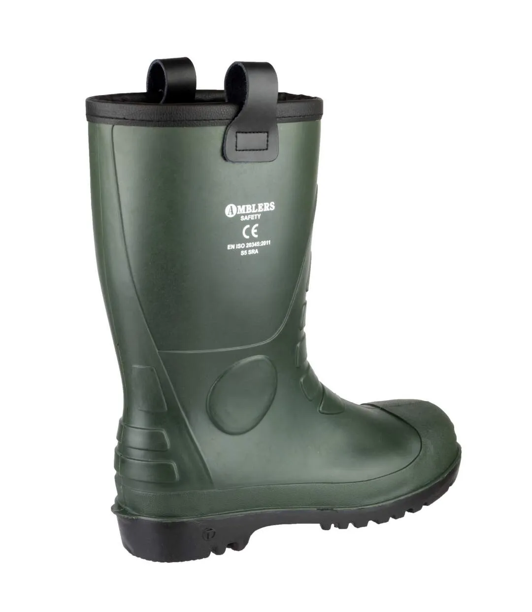 97 pvc rigger safety wellingtons / mens boots green Footsure