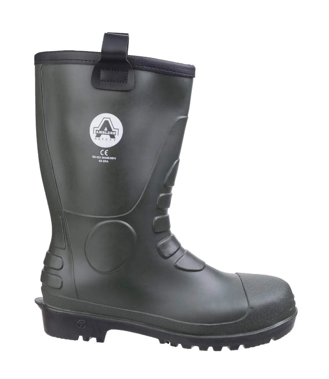 97 pvc rigger safety wellingtons / mens boots green Footsure