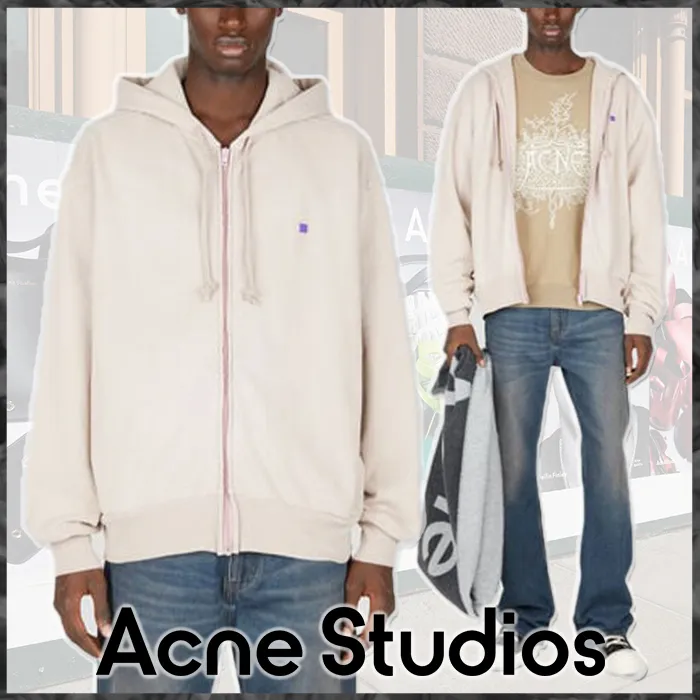 Acne Studios | Street Style Long Sleeves Cotton Logo Designers Hoodies - Google SEO