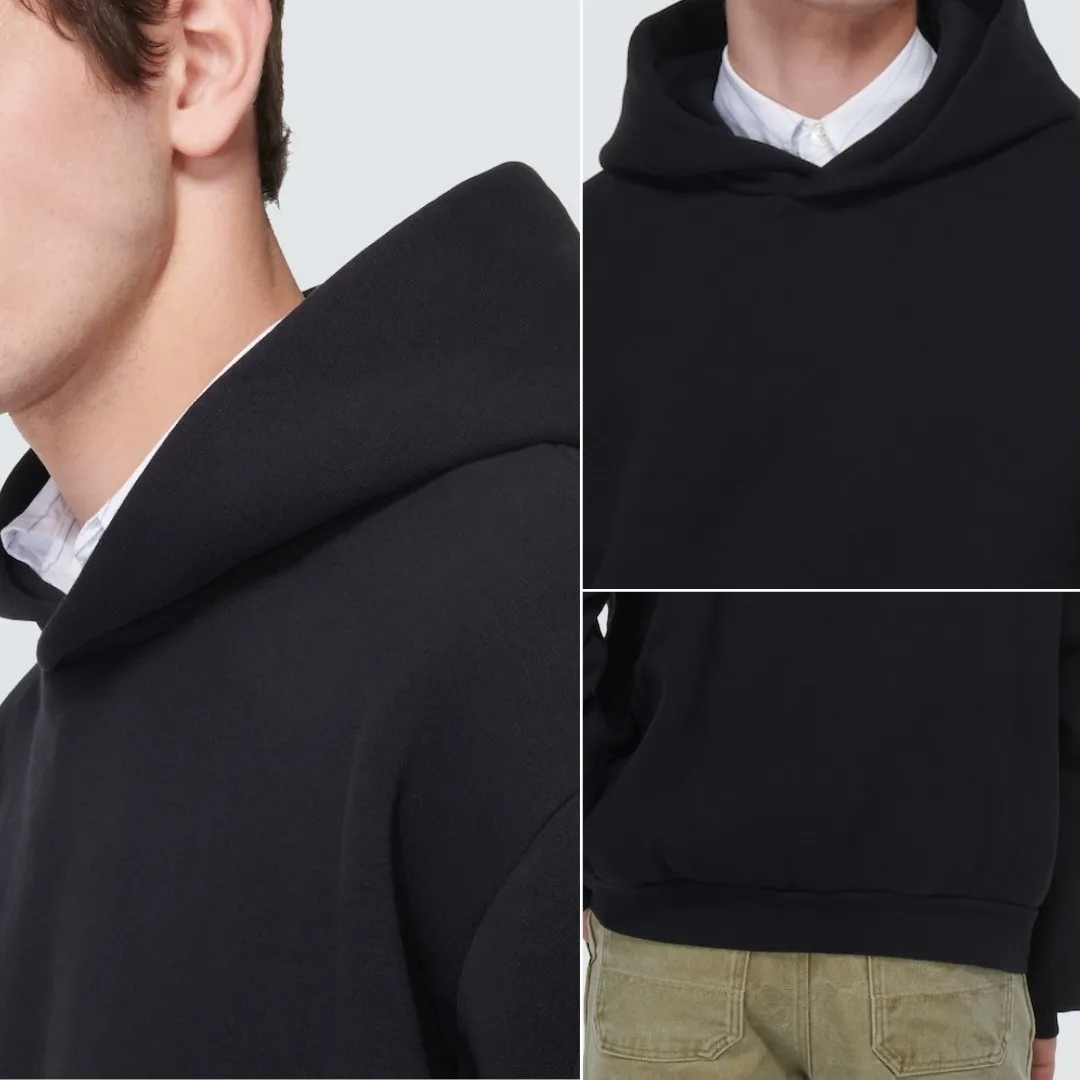 Acne Studios - Street Style Long Sleeve Plain Cotton Designer Hoodies