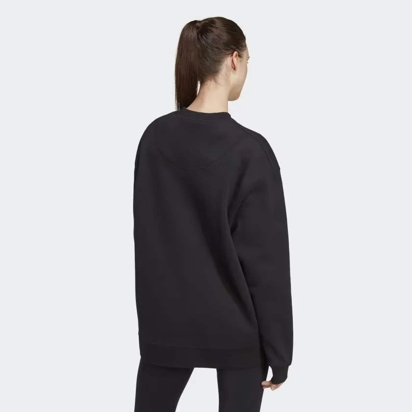 adidas Street Style Long Sleeves Plain Cotton Oversized Logo