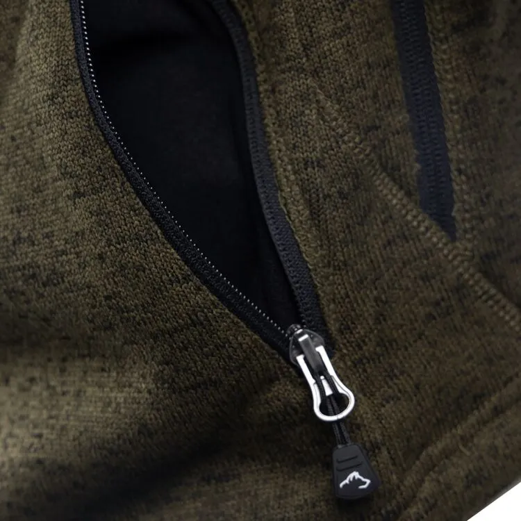 Adventure fleece jacket men olive