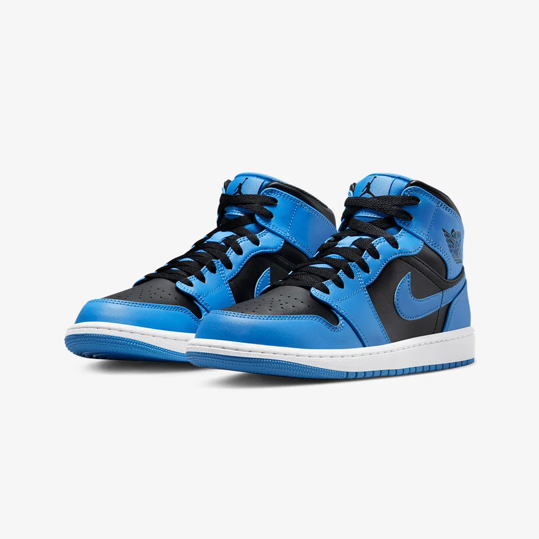 Air Jordan 1 Mid University Blue Black White