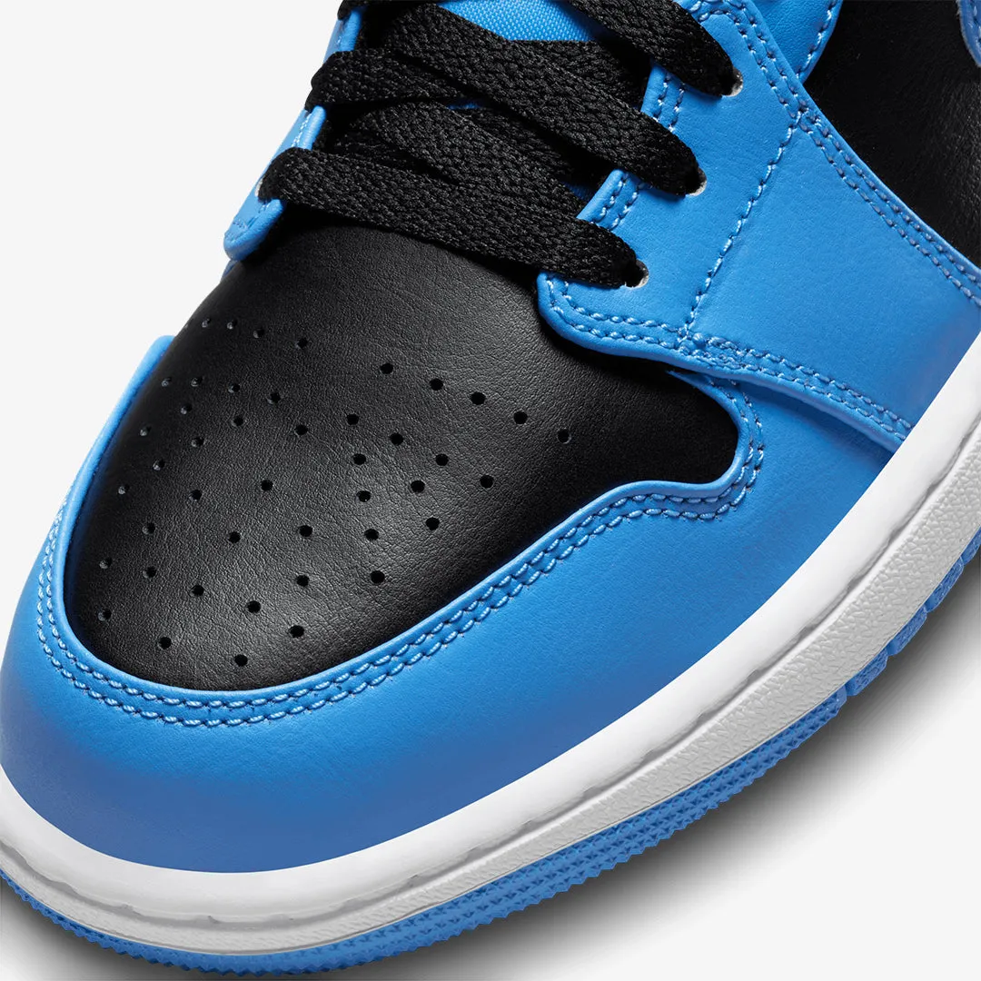 Air Jordan 1 Mid University Blue Black White