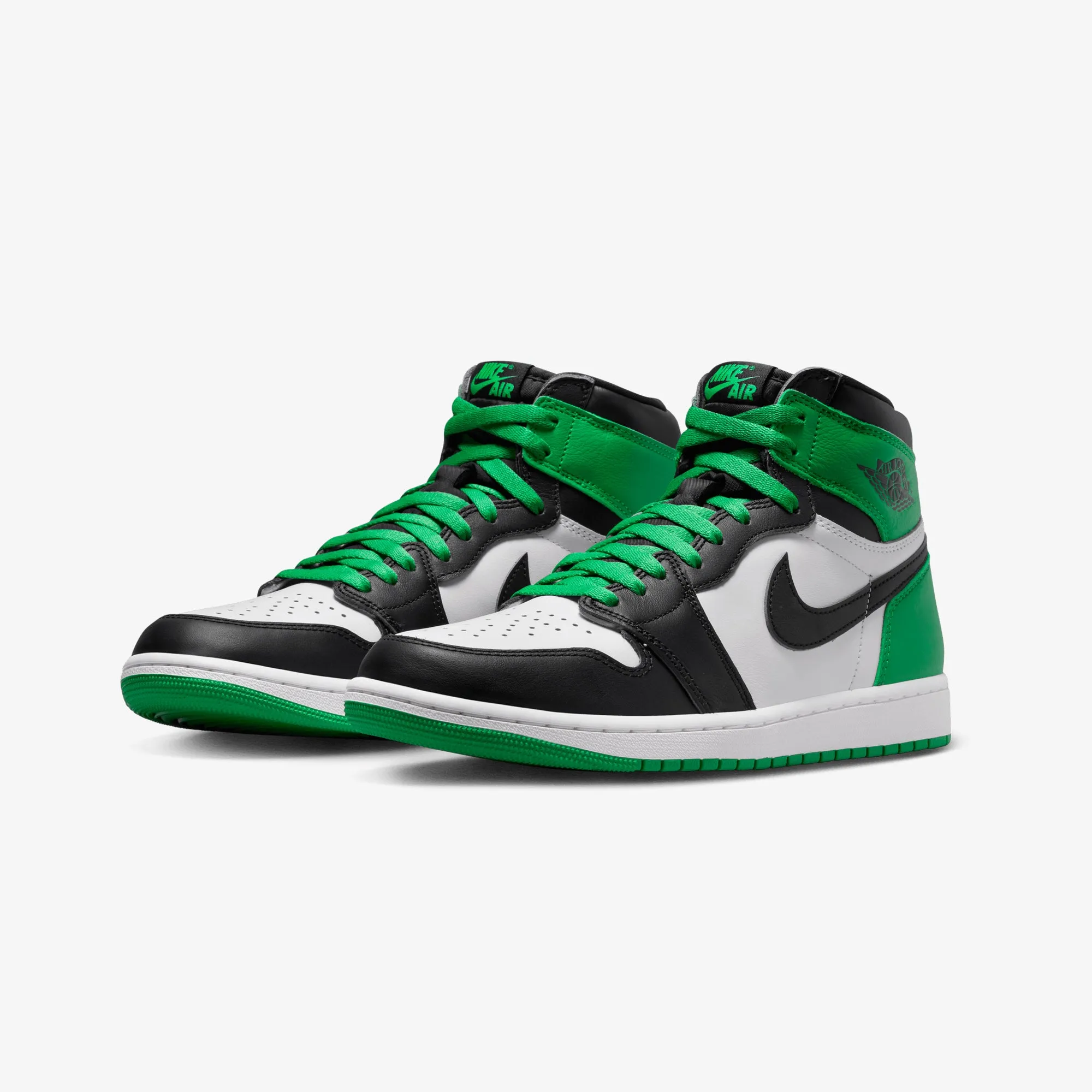 Air Jordan 1 Retro High OG Black Lucky Green White