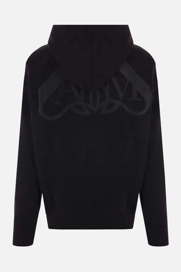 Alexander McQueen Street Style Long Sleeves Plain Cotton Logo Hoodies