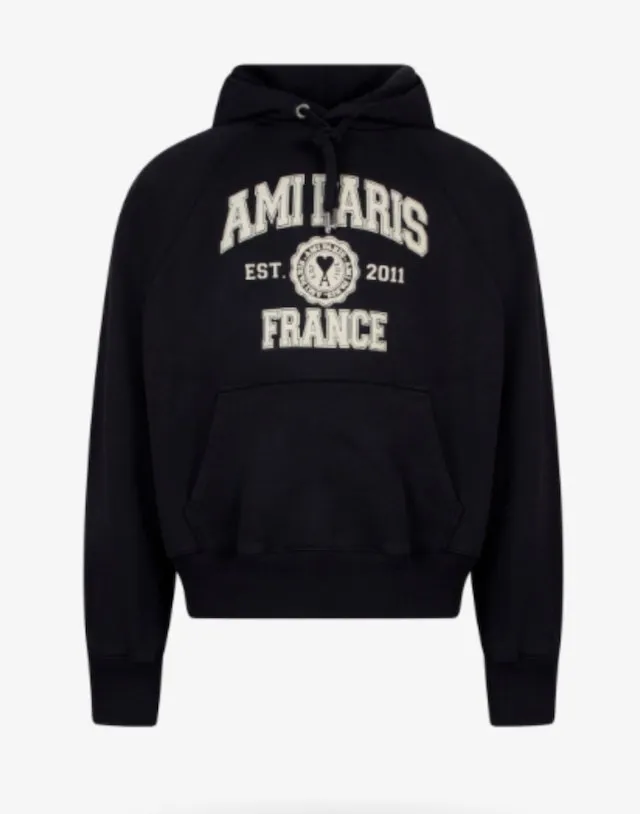 AMI PARIS Cotton Logo Hoodies & Sweatshirts - Street Style | Shop Now