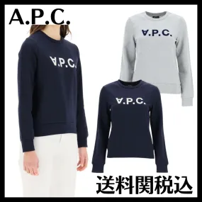 A.P.C. Crew Neck Long Sleeve Plain Cotton Logo Shirt - Google SEO Result