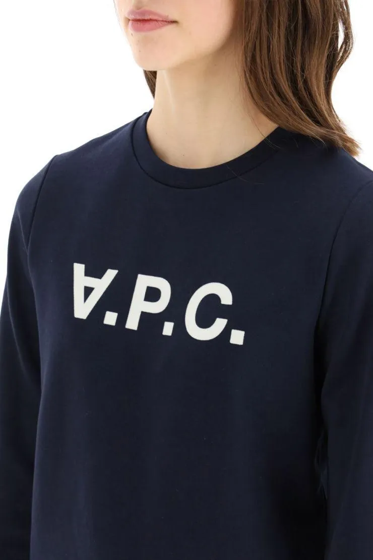 A.P.C. Crew Neck Long Sleeve Plain Cotton Logo Shirt - Google SEO Result