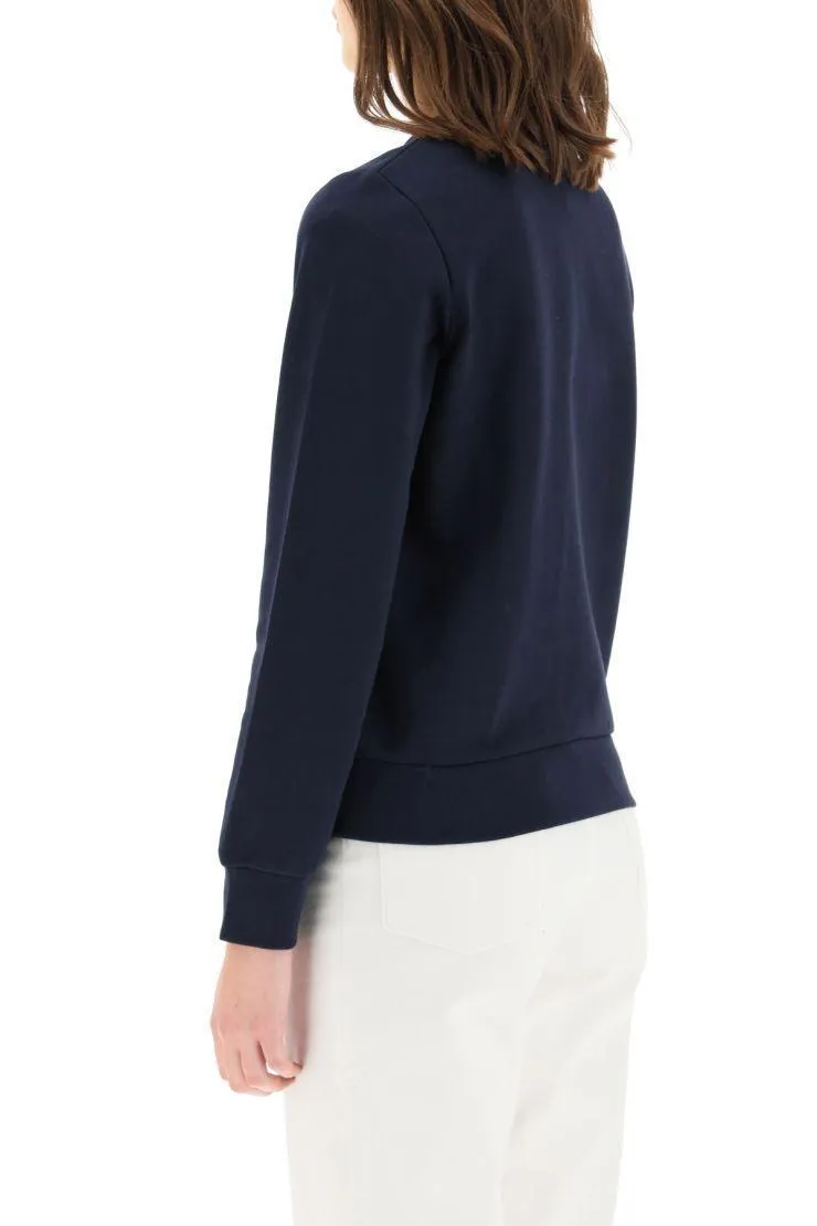 A.P.C. Crew Neck Long Sleeve Plain Cotton Logo Shirt - Google SEO Result