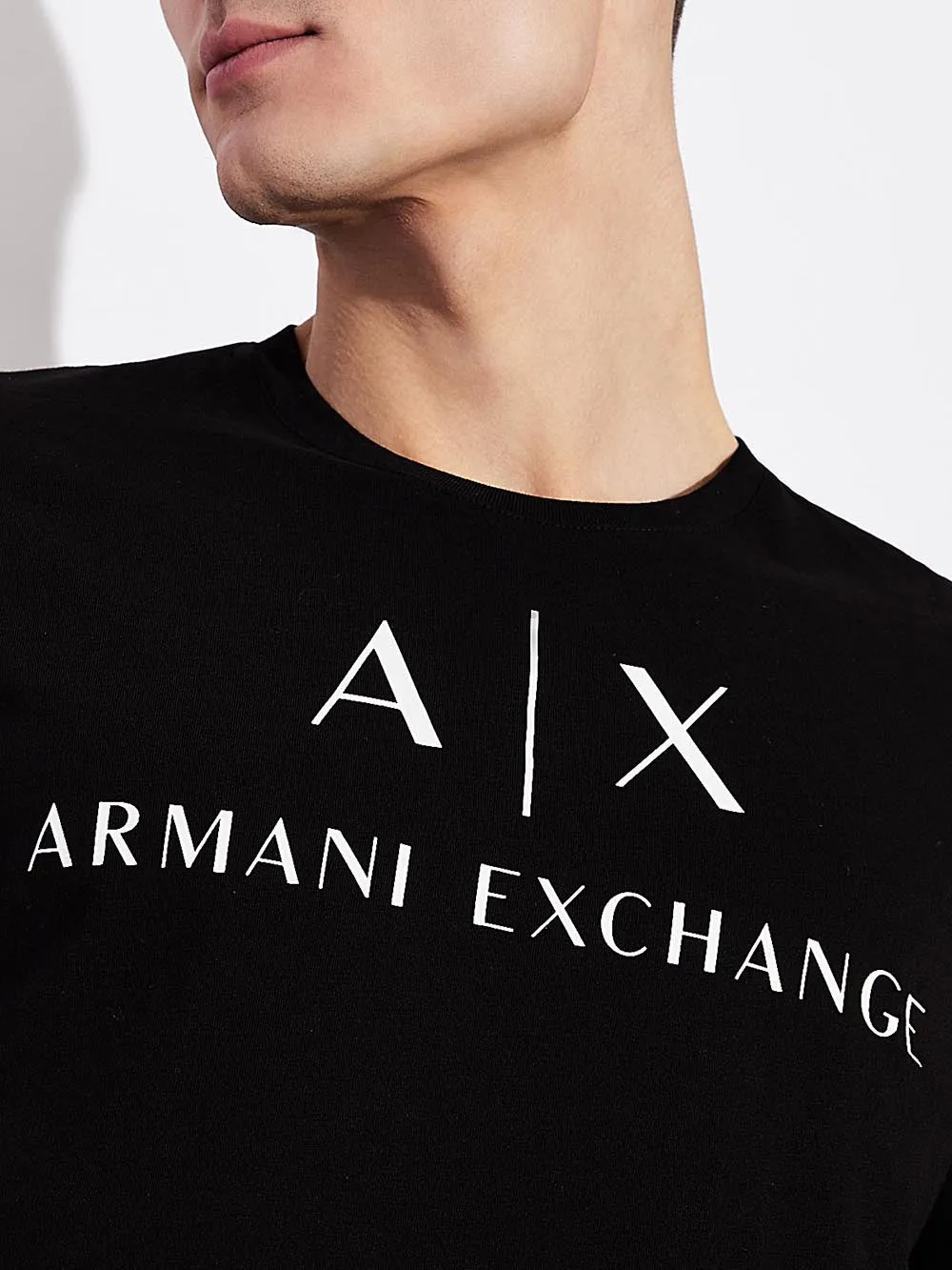 Armani Exchange black men's T-shirt 8nztcj Z8h4z