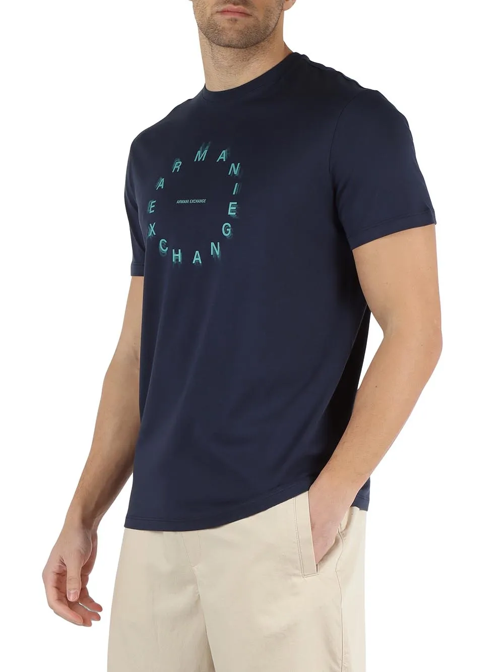 Armani Exchange Blue Men's T-shirt