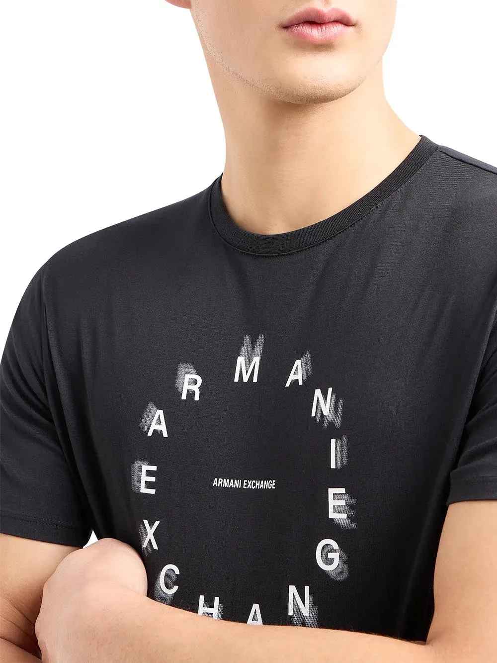 Armani Exchange Men's T-shirt 3dztbj Zj9tz Black