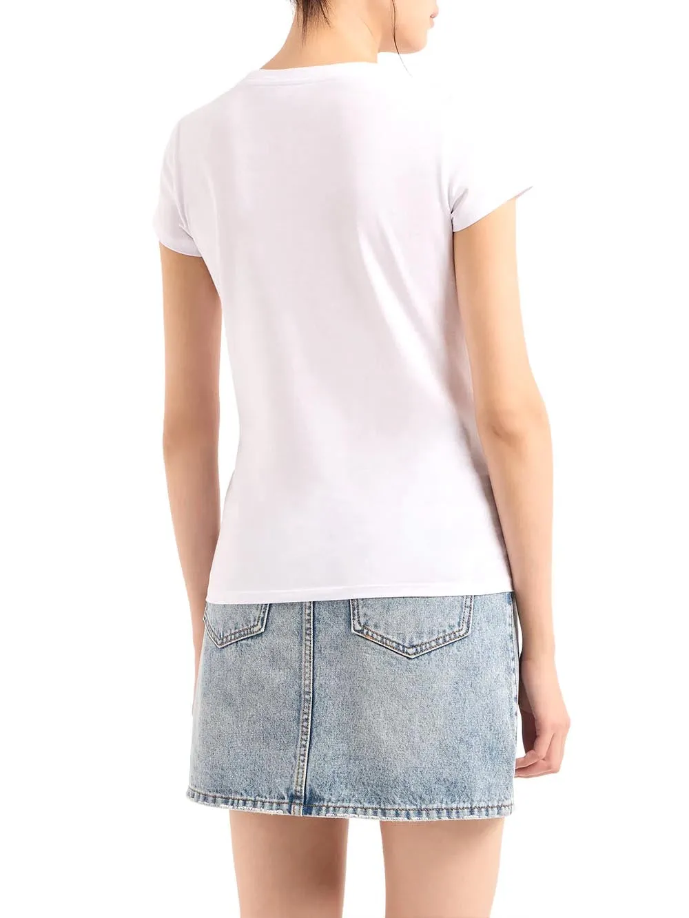 Armani Exchange White T-shirt 3dyt05 Yj3rz Women