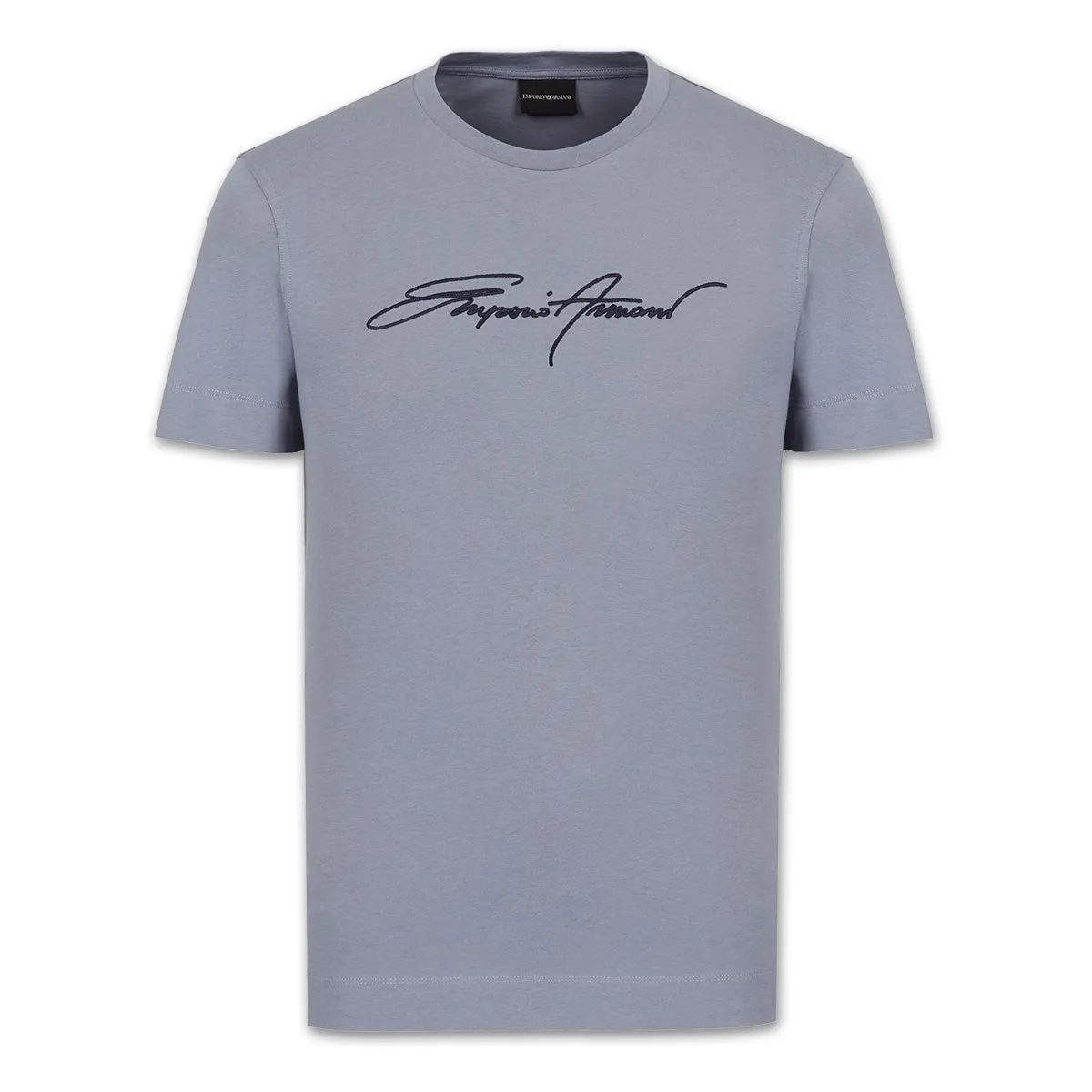 Armani T-Shirt - Slate Grey, Signature Logo