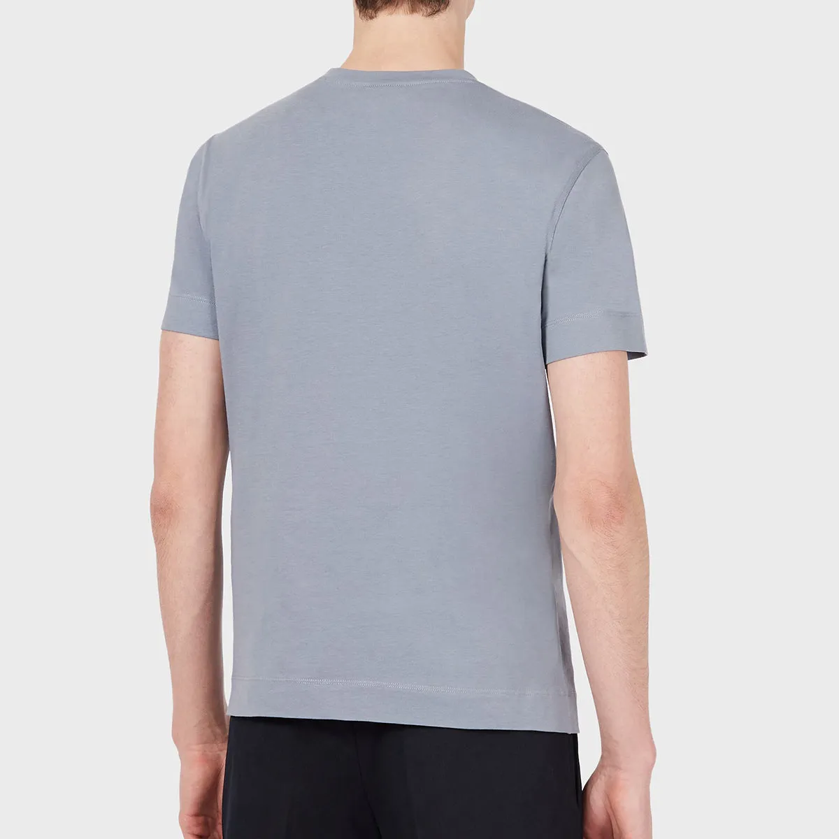 Armani T-Shirt - Slate Grey, Signature Logo