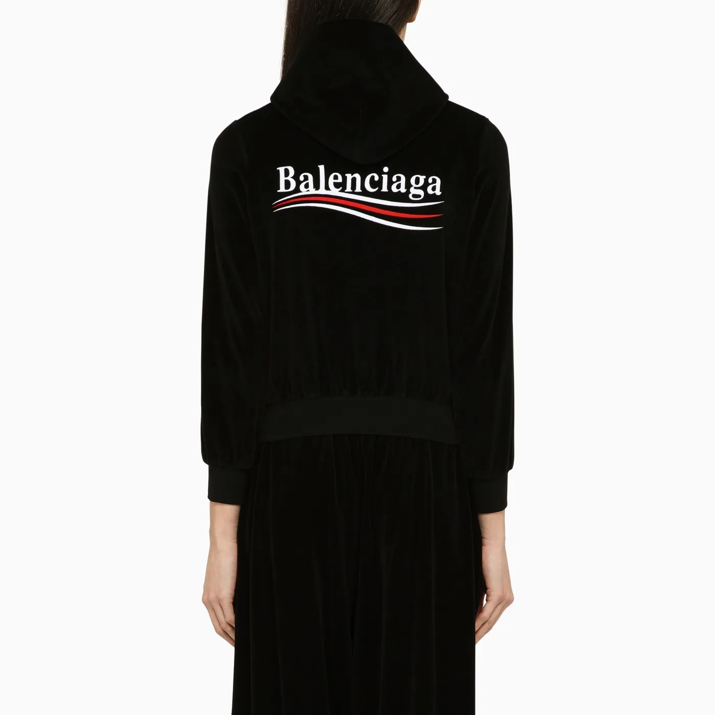 Balenciaga Unisex Cotton Logo Sweatshirt - Street Style Long Sleeves