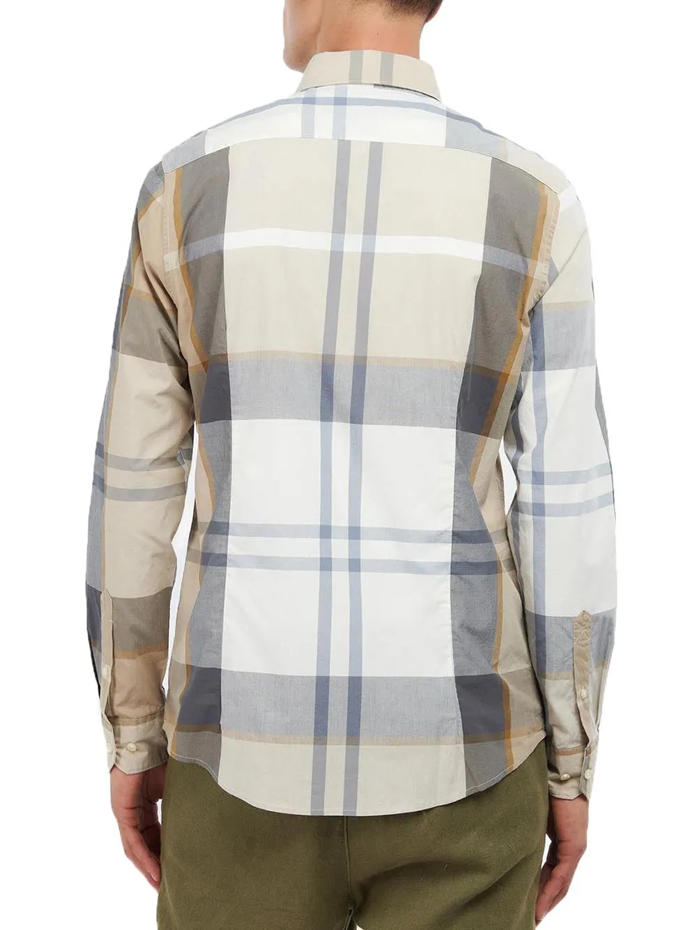 Barbour Men's Beige/Blue Shirt.