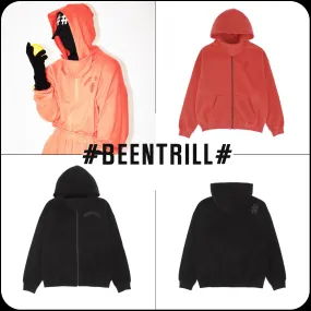 BEEN TRILL Small Arch Logo Overfit Napping Hooded Zip-Up