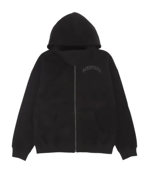 BEEN TRILL Small Arch Logo Overfit Napping Hooded Zip-Up