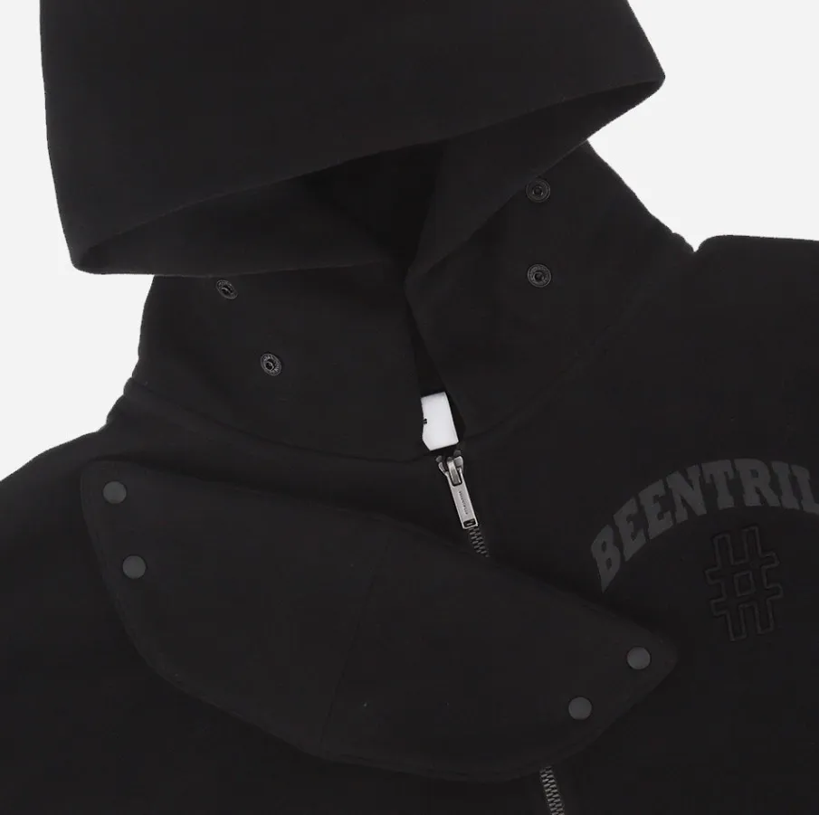 BEEN TRILL Small Arch Logo Overfit Napping Hooded Zip-Up