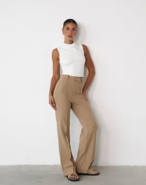 Beige Francine Pants - Buy Now