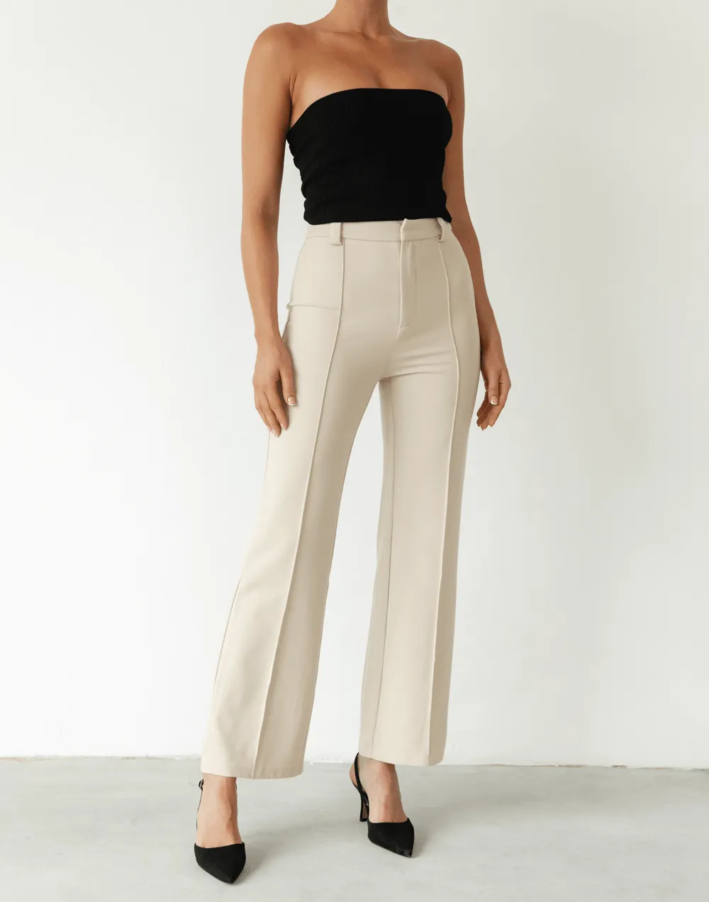 Beige Quinton Pants