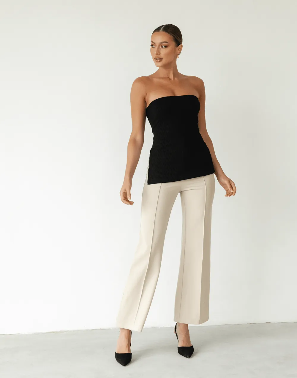 Beige Quinton Pants