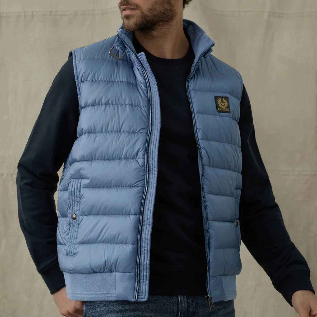 Belstaff Circuit Down Gilet Airforce Blue