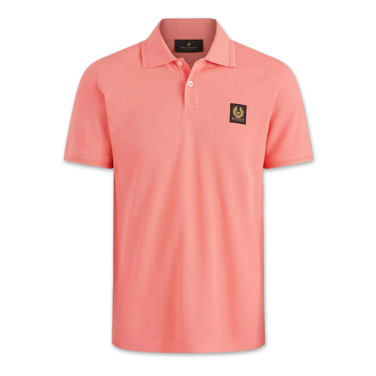 Belstaff Shell Pink Short Sleeve Polo Shirt