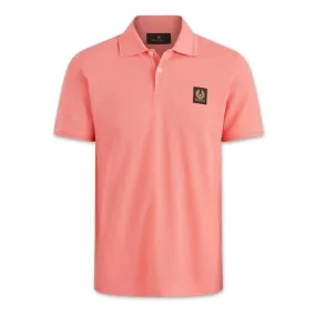 Belstaff Shell Pink Short Sleeve Polo Shirt