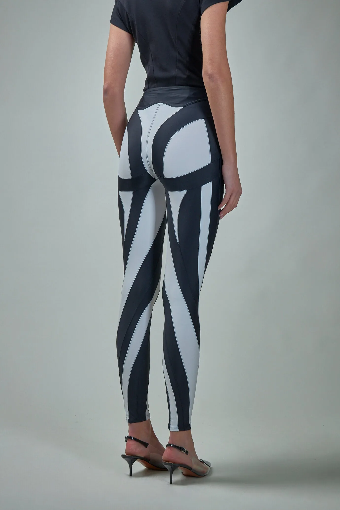 Bi-color Spiral Leggings