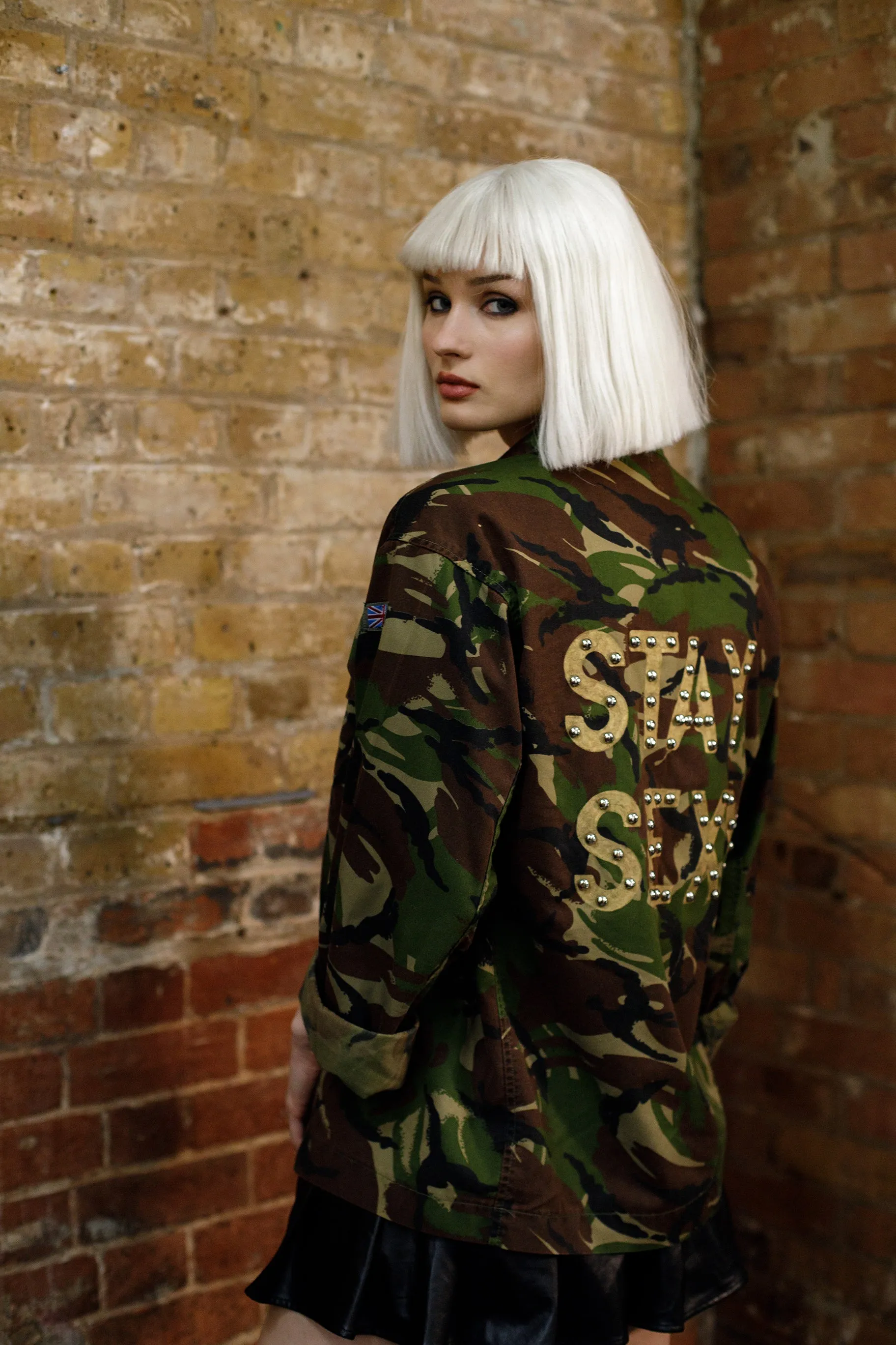 bird and wolf camo jacket - stay sexy