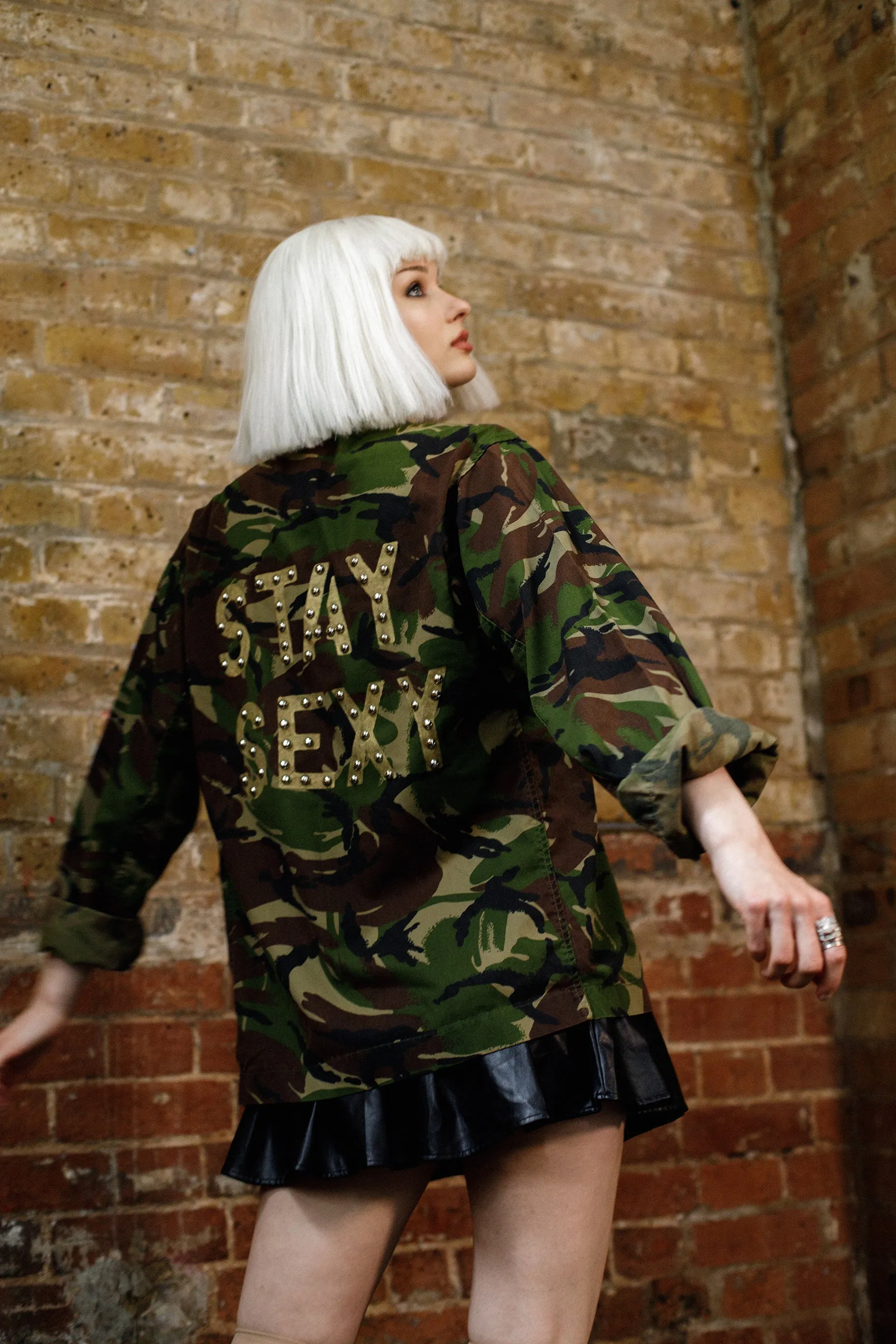 bird and wolf camo jacket - stay sexy