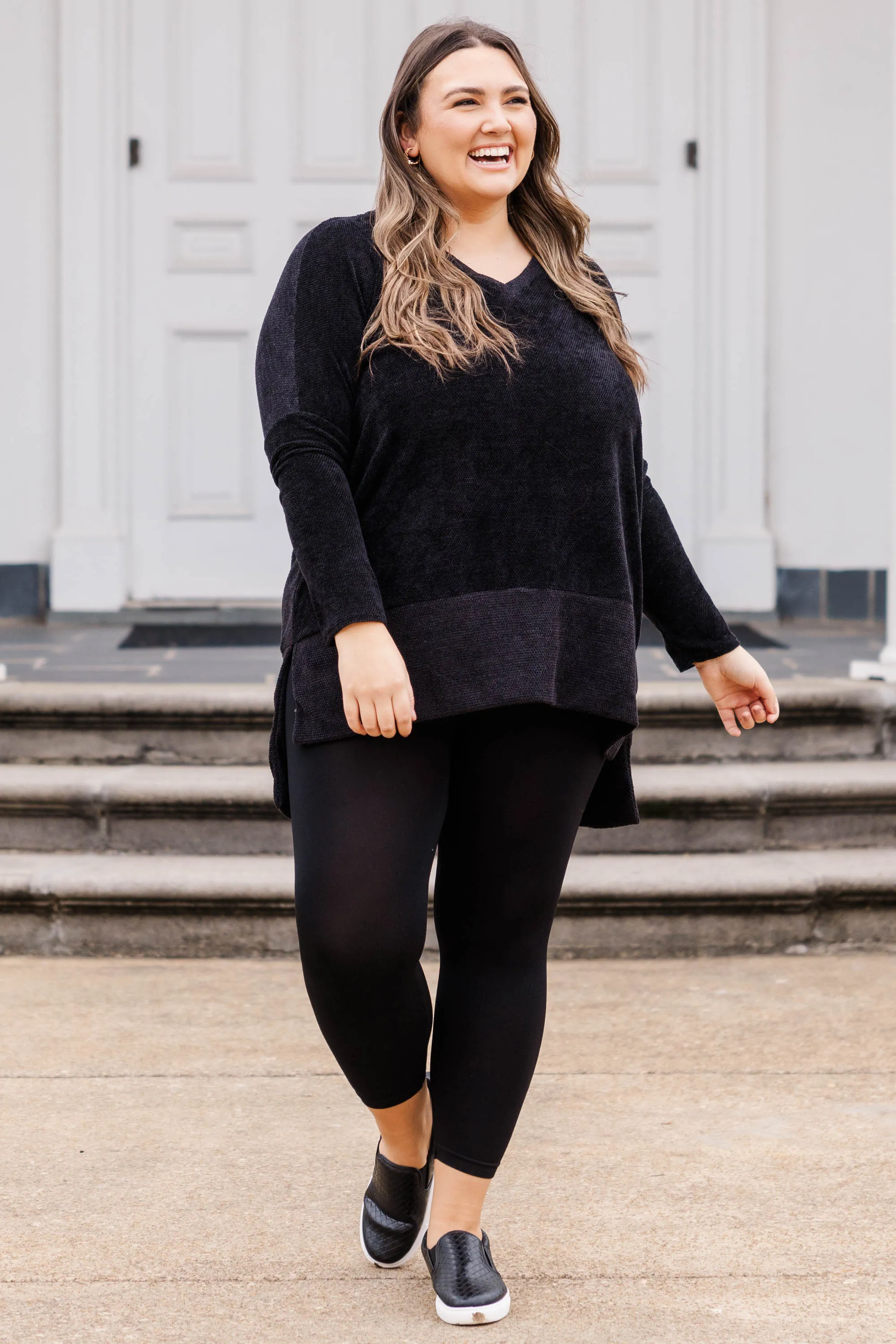 Black Basic Top with Smooth Transition