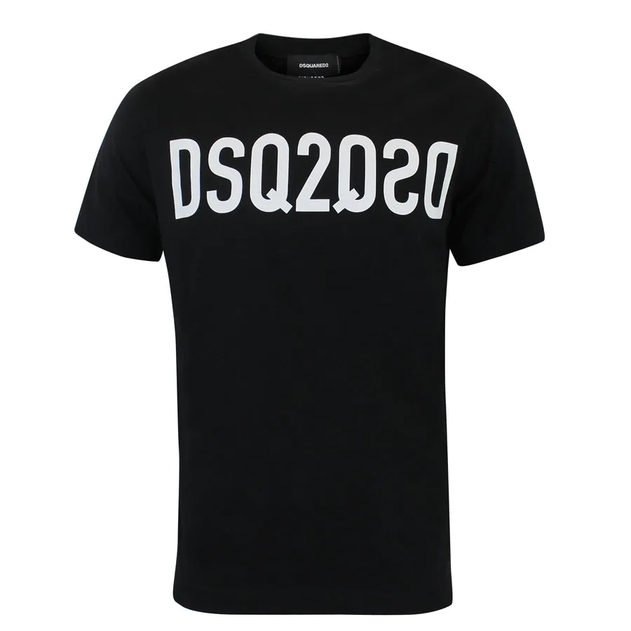 Black DSQUARED2 DSQ2 Logo T-Shirt - Shop Now!