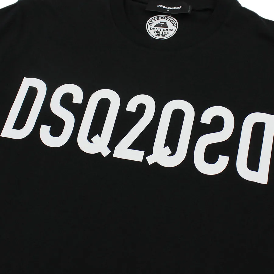 Black DSQUARED2 DSQ2 Logo T-Shirt - Shop Now!