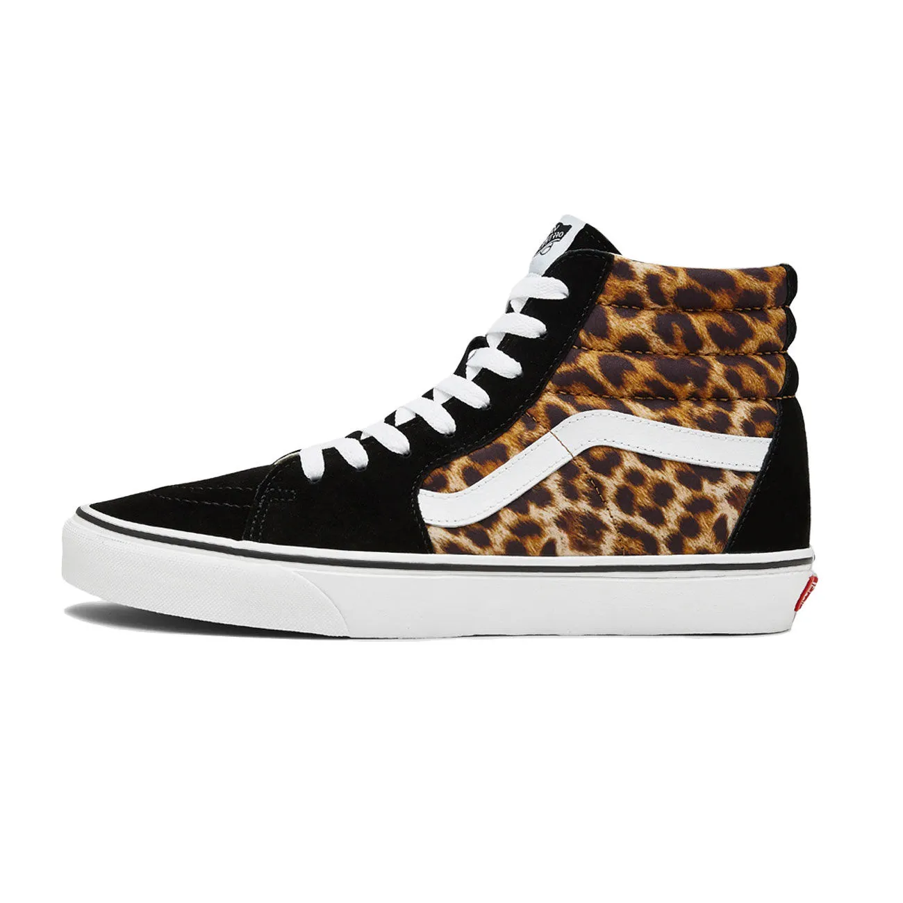 Black leopard print SK8-HI sneakers for women